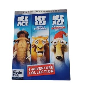 DISNEY ICE AGE 3-ADVENTURE COLLECTION  BLU-RAY, DVD NWT